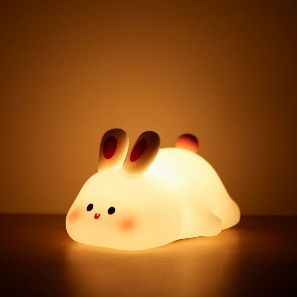 Veilleuse Bébé Lapin LED – Lumière Douce pour Nuits Paisibles 🐰✨