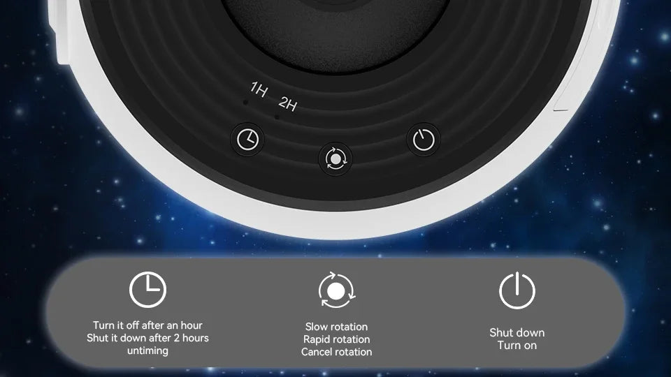Projecteur Ciel Étoilé Bébé – Lumière Apaisante 360° 🌌✨