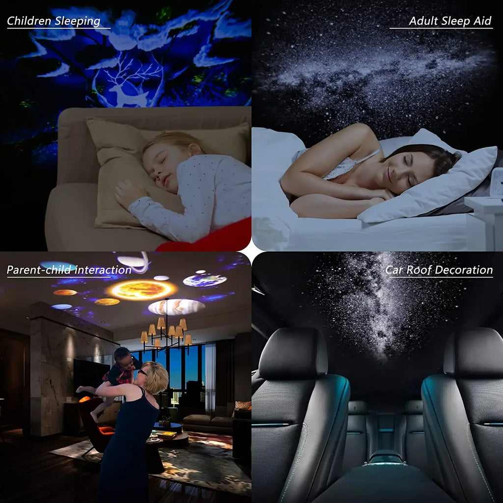 Projecteur Ciel Étoilé Bébé – Lumière Apaisante 360° 🌌✨