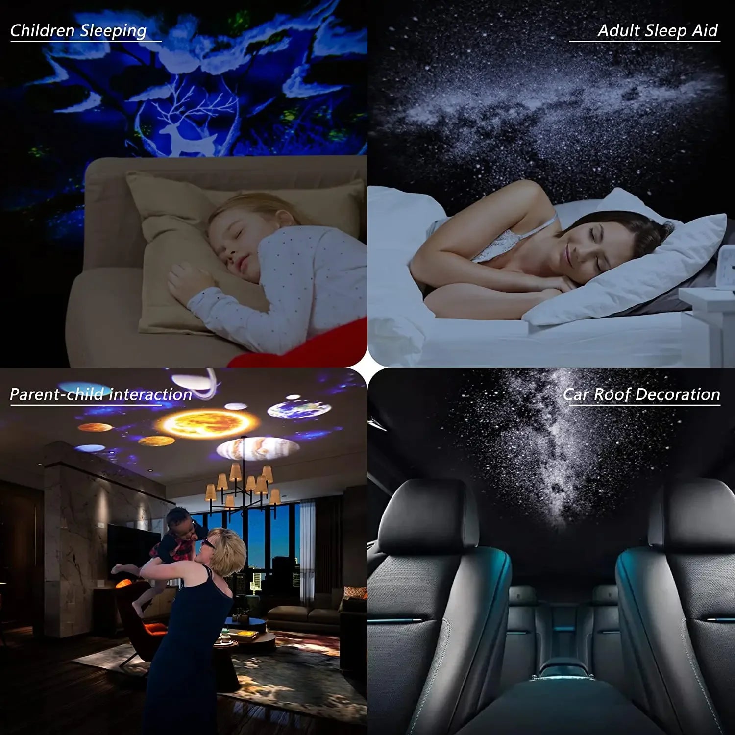 Projecteur Ciel Étoilé Bébé – Lumière Apaisante 360° 🌌✨