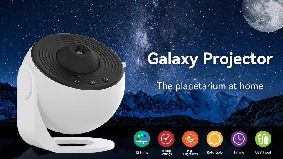 Projecteur Ciel Étoilé Bébé – Lumière Apaisante 360° 🌌✨